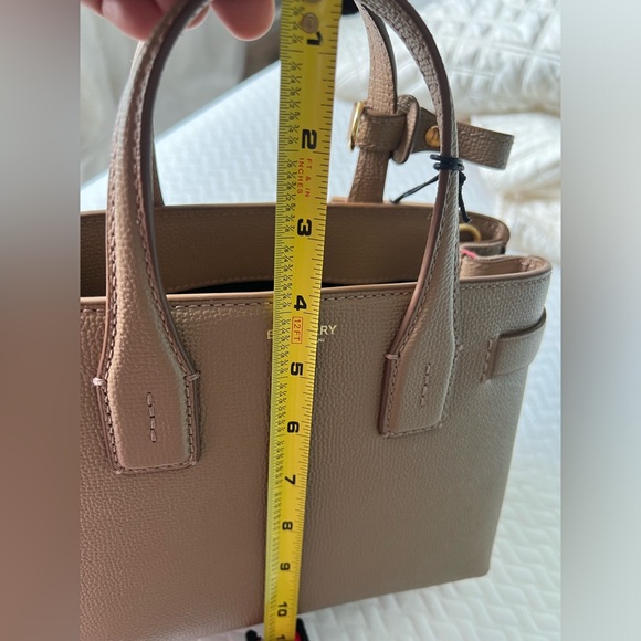 NWT Burberry banner small tote camel color - Picture 5 of 8